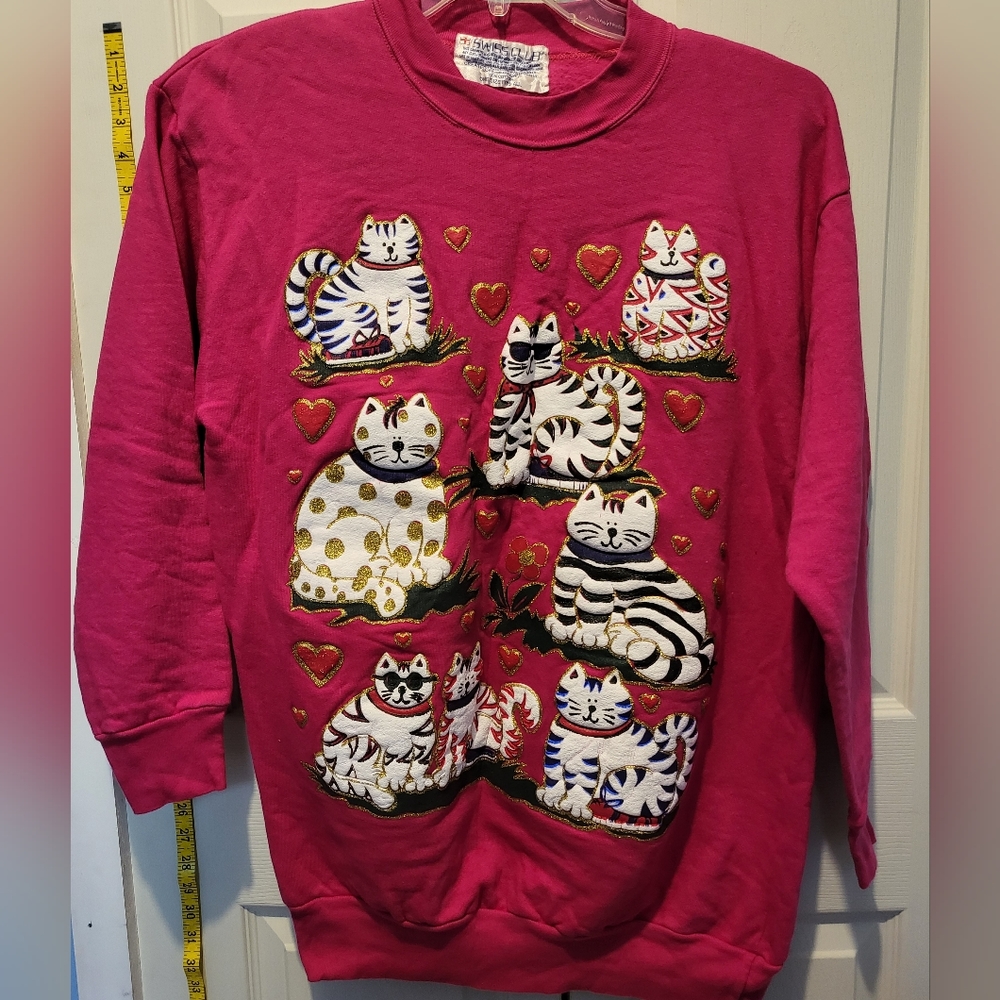 NWOT vintage Swiss Club sweat shirt one size
